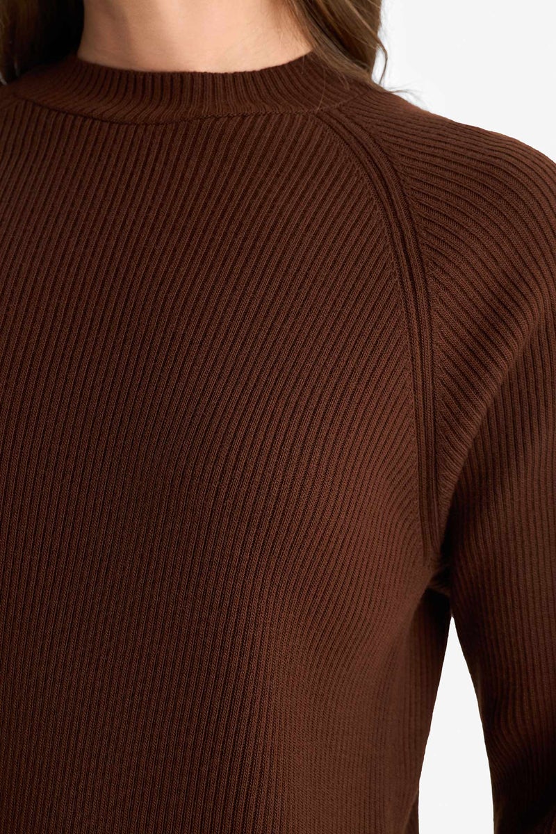 ديفاكتو بلوفر تريكو قصة عادية برقبة مستديرة - Image 5